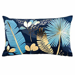 Paris Prix Housse de Coussin Déco Prusseor - Bleu