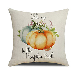 Taie d'oreiller en lin imprimé - 45x45 cm