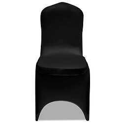 vidaXL Housse de chaise - Noir - Lot de 50
