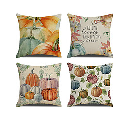 P39 Taie d'oreiller 45x45 cm - Motif Thanksgiving