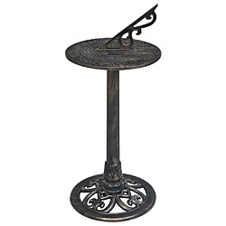 VidaXL Cadran solaire 35,5x82 cm - Bronze