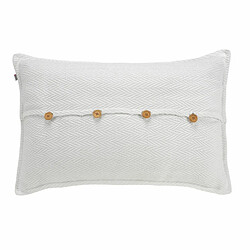 Alexandra House Living Housse de Coussin Blanc