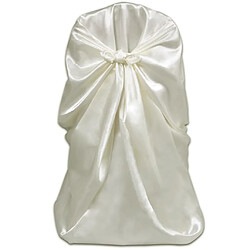 vidaXL Housse de chaise crème - Mariage - 6 pièces