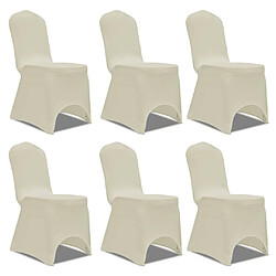 Housses élastiques de chaise vidaXL - Crème 12 pcs