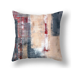 Avis 4PCS Taie d'oreiller Géométrique Abstraite 45x45CM