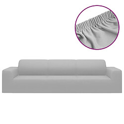 vidaXL Housse de canapé extensible - Gris