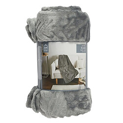 Acheter Plaid LEAVES 120x150 cm But - Gris