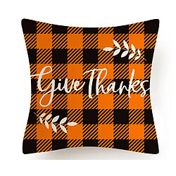 4PCS Thanksgiving Maple Feuille Motif Taie d'Oreiller - 45 x 45 cm