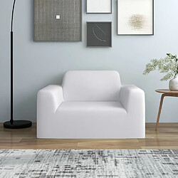 Housse extensible de canapé vidaXL - Blanc