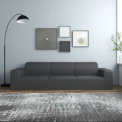 vidaXL Housse de Canapé Anthracite 4 places