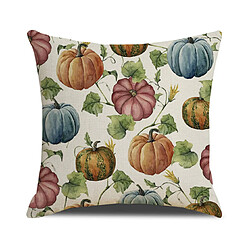 P39 Taie d'oreiller 45x45 cm - Motif Thanksgiving pas cher