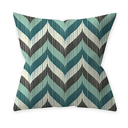 Taie d'oreiller décoration bleu sarcelle