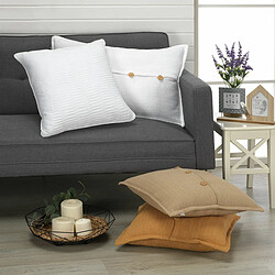 Avis Alexandra House Living Housse de Coussin Blanc