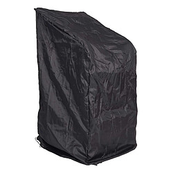 Decoshop26 Housse de Chaise Jardin Extérieur Anthracite