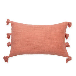 MEVAK LIVING Housse de coussin Saumon 30x50cm