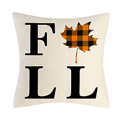 Acheter 4PCS Thanksgiving Maple Feuille Motif Taie d'Oreiller - 45 x 45 cm