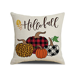 4PCS Taie d'oreiller Citrouille