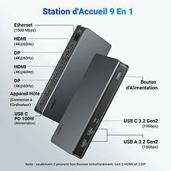 Ugreen Hub USB C 2 ports HDMI pas cher