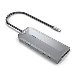Aisens USB-C Dock 12 en 1 - Gris