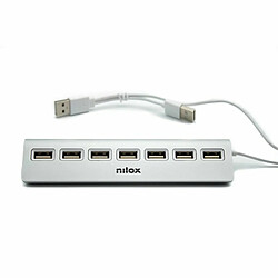 Nilox Hub USB NXHU7ALU2 - Gris