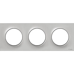 Schneider electric Odace Styl - Sable Plaque de finition 3 postes pour appareillage encastré - compatible série Odace - montage horizontal ou vertical - indice de protection IP20