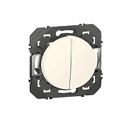Legrand Dooxie va-et-vient + poussoir - Blanc