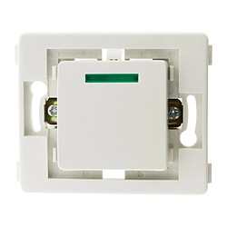 Zenitech Venus Bouton poussoir avec voyant - Blanc