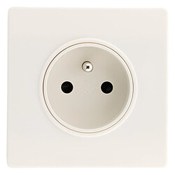Zenitech Prise 2P+T encastrée - Blanc