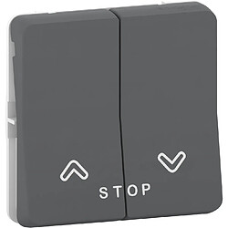 Schneider electric Mureva Styl - Gris Bouton poussoir double pour volets roulants - IP55 - 10 A - composable - compatible 250 V