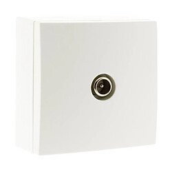 Zenitech Bel'Vue Prise TV - Blanc