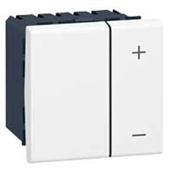 Legrand Mosaic Blanc Variateur de lumière universel - 2 fils - Blanc