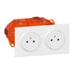 Legrand Dooxie double prise - Blanc