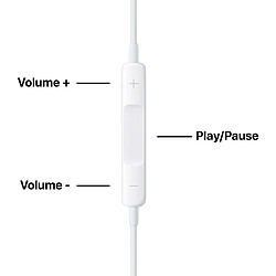 Apple Ecouteurs Earpods Lightning pour iPhone 7 / 7 Plus Blanc pas cher