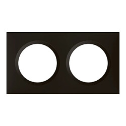 Legrand Plaque 2 postes Dooxie - Noir velours