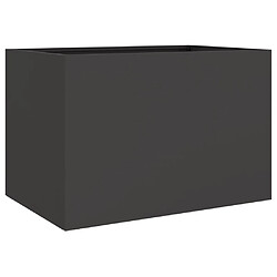 vidaXL Jardinière Noir Acier