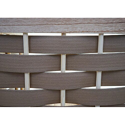 Mendler Jardinière 1/4 de cercle - Brun pas cher