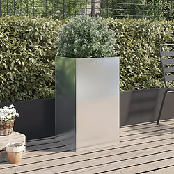 Avis vidaXL Jardinière argenté 42x38x75 cm