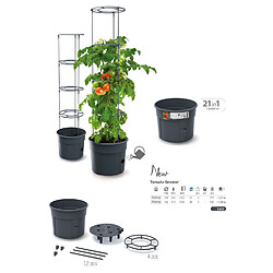 Pot de fleurs rond - Anthracite pas cher