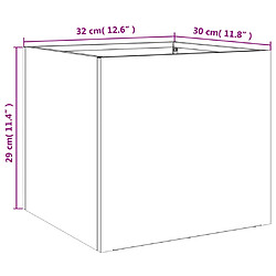 vidaXL Jardinière acier laminé à froid - Anthracite pas cher