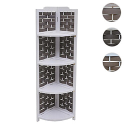 Mendler Support de jardinière 1/4 de cercle - Blanc anthracite
