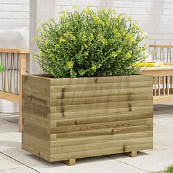 vidaXL Jardinière en bois imprégné