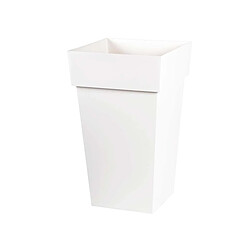 EDA Plastiques EDA Pot carré Toscane 39 x 65 cm - Blanc