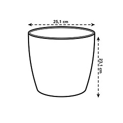 Acheter Elho Pot de fleurs rond - Blanc