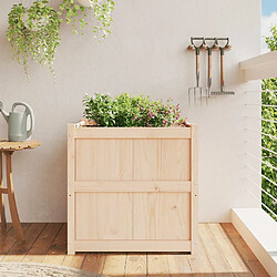 Avis vidaXL Jardinière Bois de Pin 70x70 cm