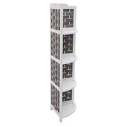 Avis Mendler Support de jardinière 1/4 de cercle - Blanc anthracite