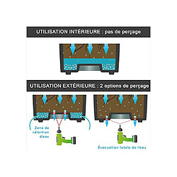 Acheter EDA Plastiques EDA Jardinière Volcania UP - Anthracite