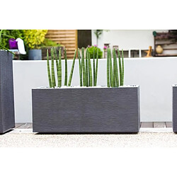 EDA Plastiques EDA Jardinière rectangulaire Graphit 99,5 cm Anthracite