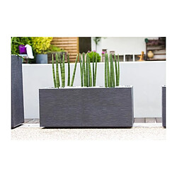 EDA Plastiques EDA Jardinière rectangulaire Graphit 99,5 cm Anthracite