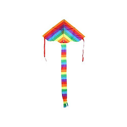 Totalcadeau Cerf-volant arc-en-ciel en nylon