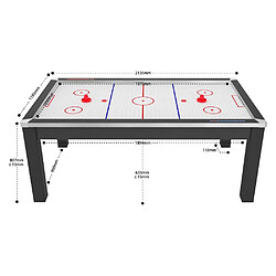 Jardindeco Air Hockey Toronto - Noir/Blanc